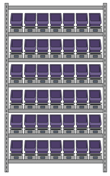 Secure Vending Solutions - Secure Scales 48 Bin Vending Machine Secure Vending Solutions - Secure Scales 48 Bin Vending Machine